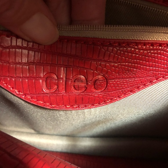 Cleo Red Chain Handle Purse - Picture 9 of 12